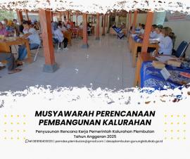 Musyawarah Perencanaan Pembangunan Kalurahan Plembutan Tahun Anggaran 2025